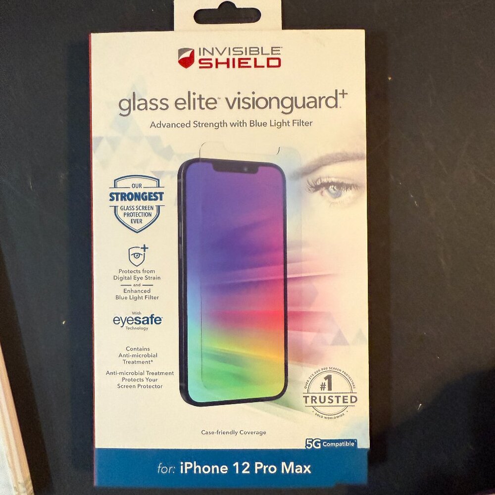Invisible Shield Glass Elite+ iPhone 12 Pro Max - Screen Protector (158)
